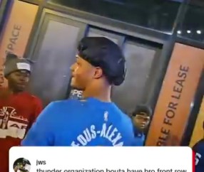 ag九游会亚洲真人第一品牌冷静！总决G4后一位雷霆球迷的亚历山大球衣被步行者球迷撕坏
